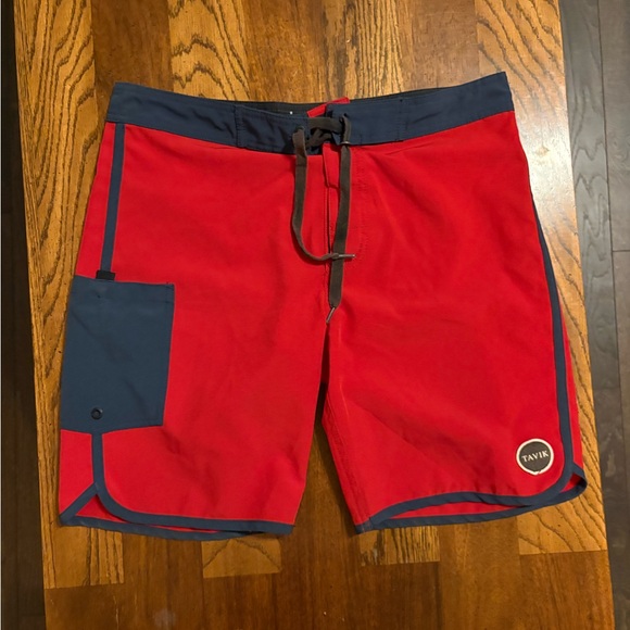 Tavik Other - Tavik Men's Bold Red and Navy Swim Shorts